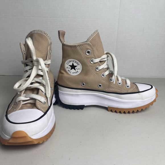 Converse Run Star Hike Hi Hemp 172727C Men 3 Womens 4.5 Seasonal Color Brown - Picture 10 of 16